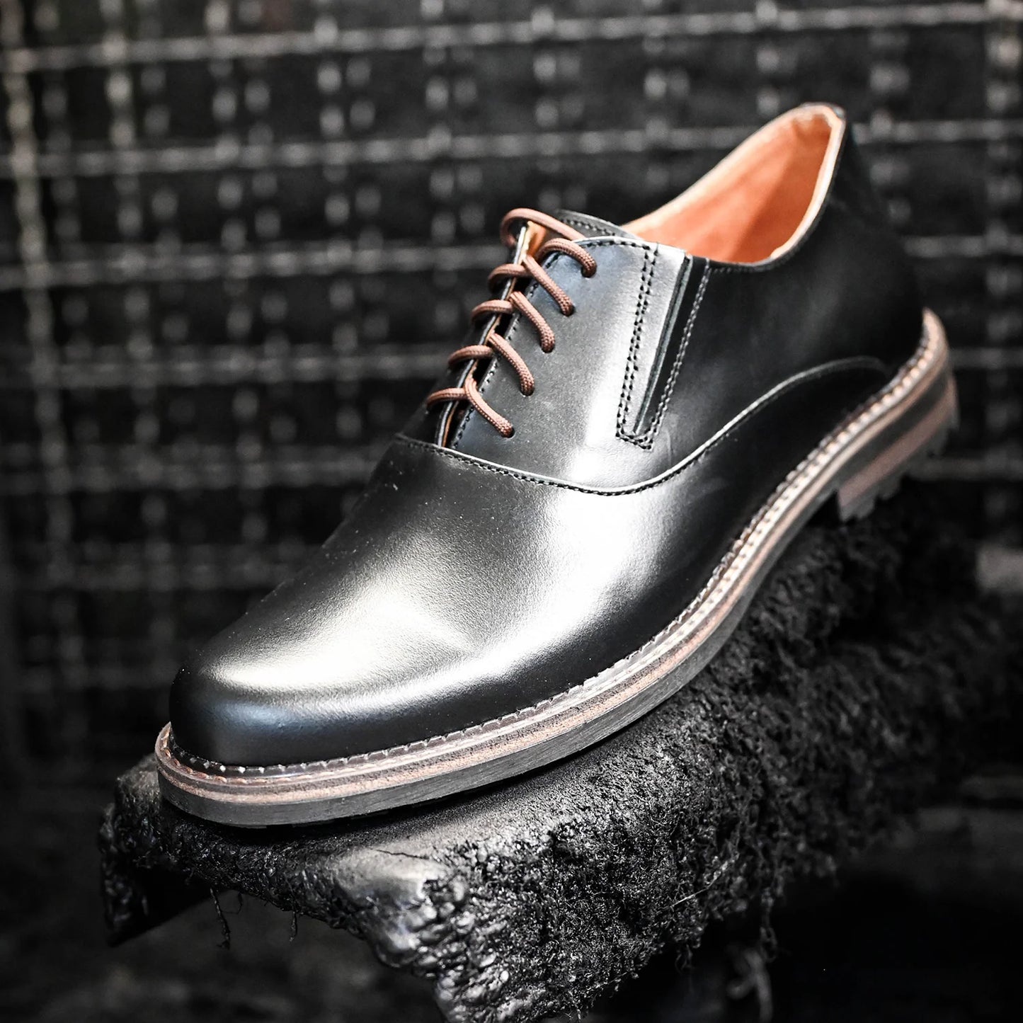 Czarne skórzane półbuty męskie – Dario | Jordan Handmade Shoes