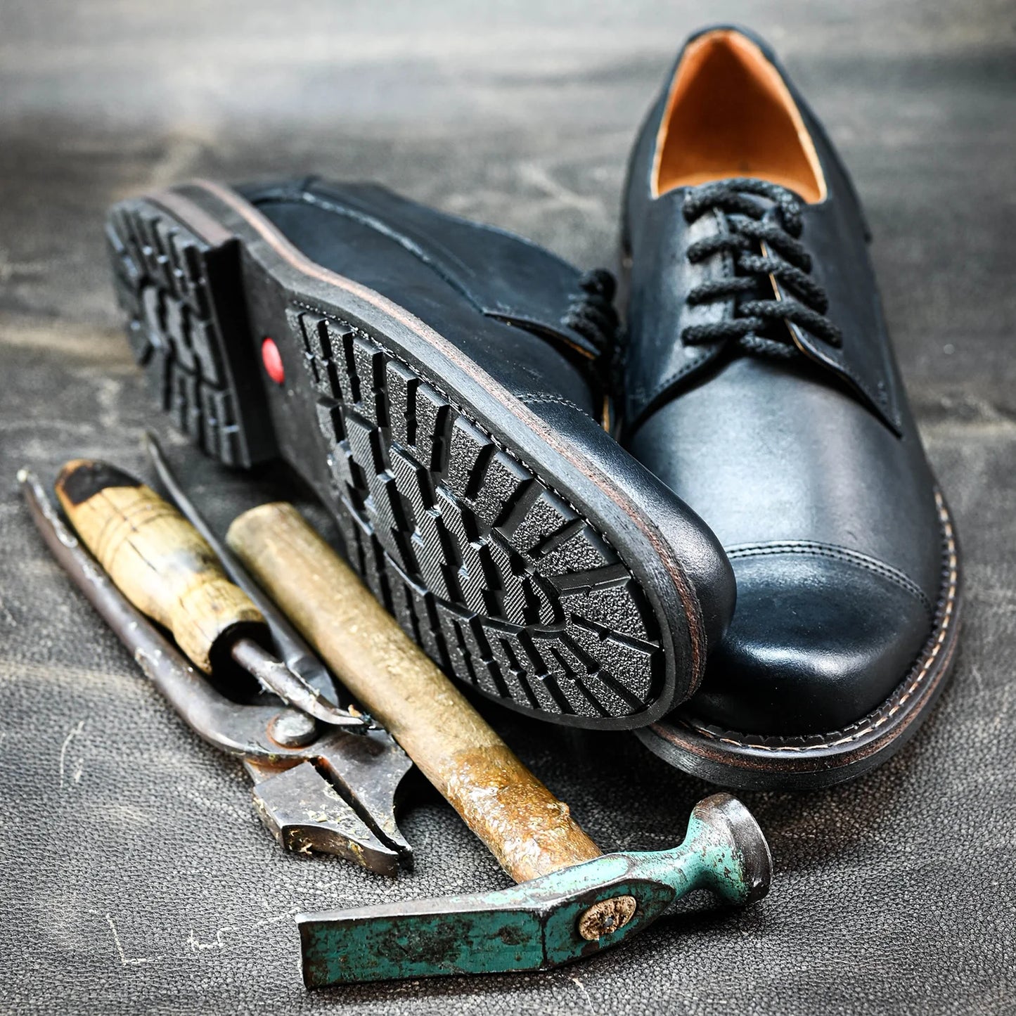 Czarne skórzane półbuty męskie – Dante | Jordan Handmade Shoes