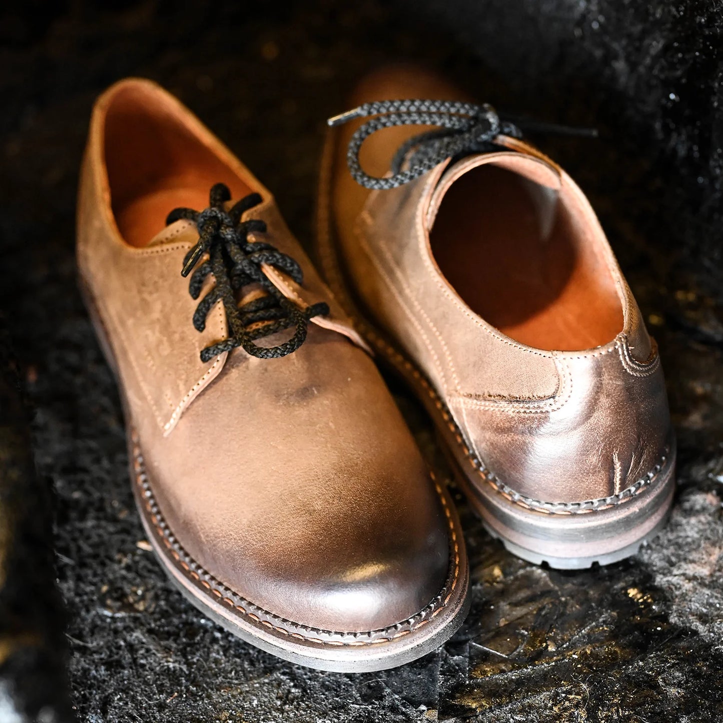 Brązowe skórzane półbuty męskie – Aldo | Jordan Handmade Shoes