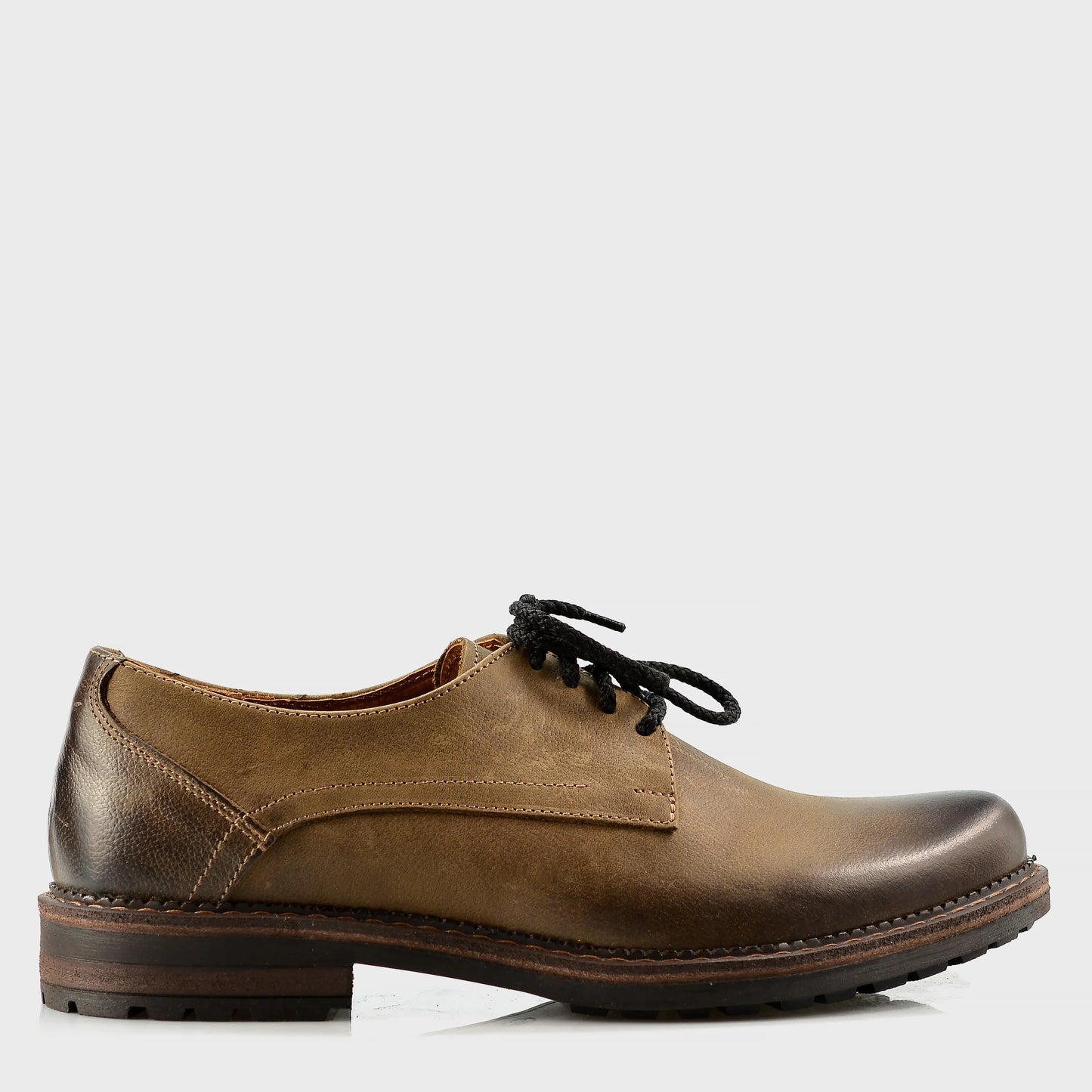 Brązowe skórzane półbuty męskie – Aldo | Jordan Handmade Shoes