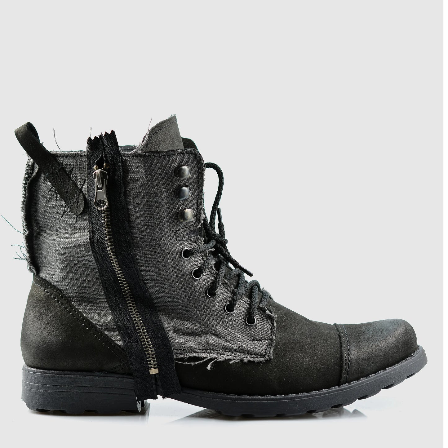 Sztyblety męskie skórzane czarne – Linen | Jordan Handmade Shoes