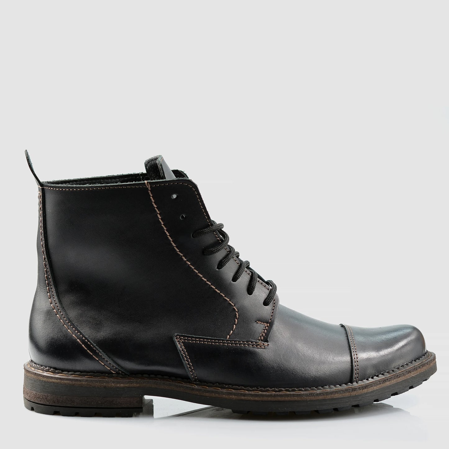 Sztyblety męskie skórzane czarne – Classic | Jordan Handmade Shoes