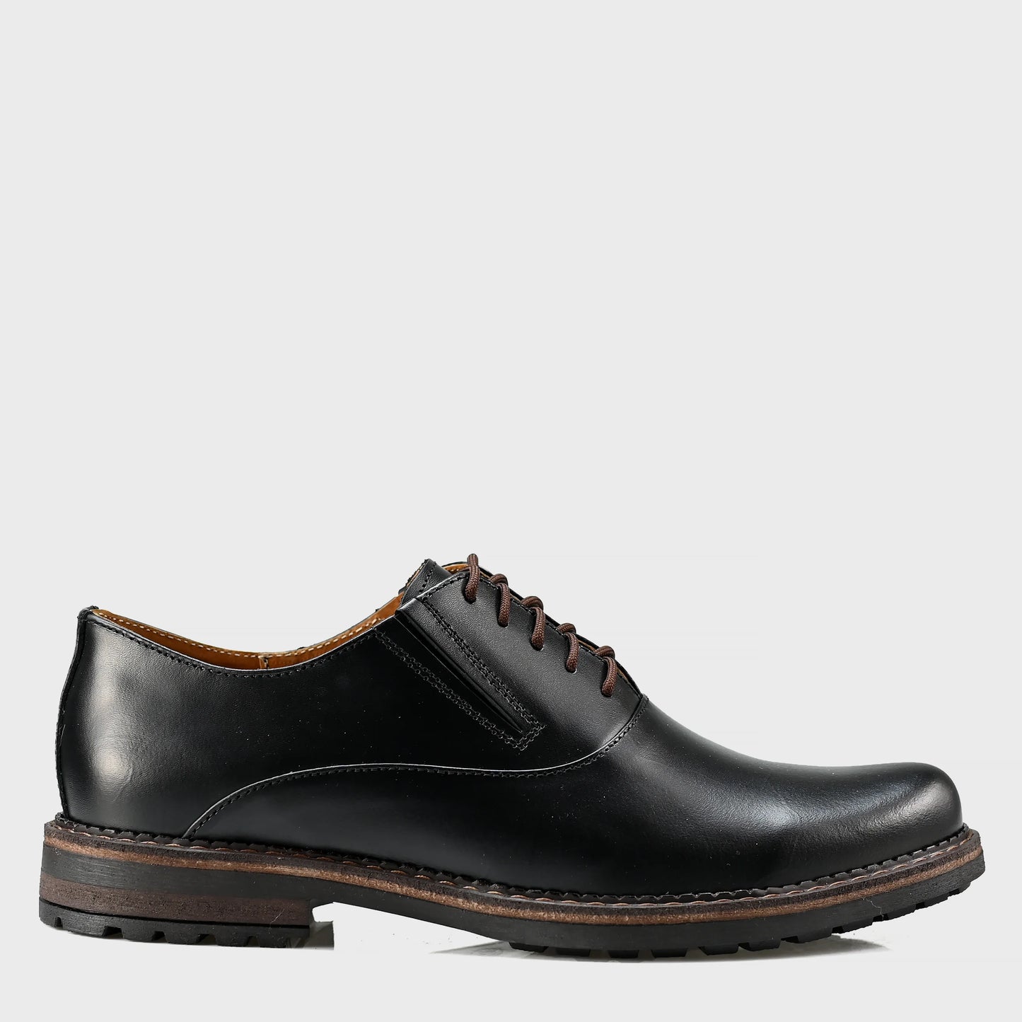 Czarne skórzane półbuty męskie – Dario | Jordan Handmade Shoes