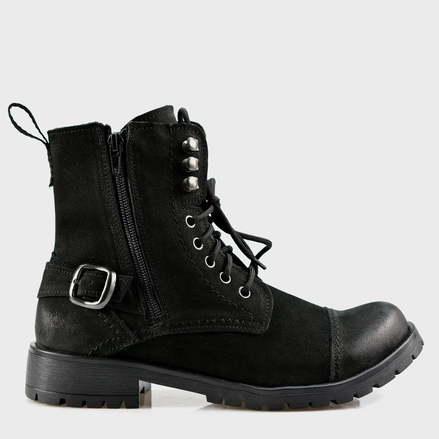 Czarne damskie skórzane botki – Aria | Jordan Handmade Shoes