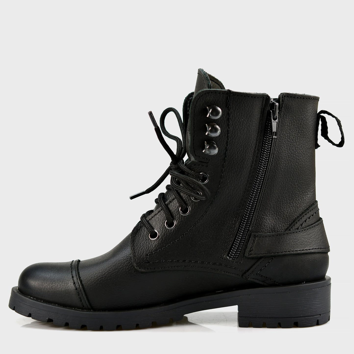 Czarne damskie skórzane botki – Alexa | Jordan Handmade Shoes