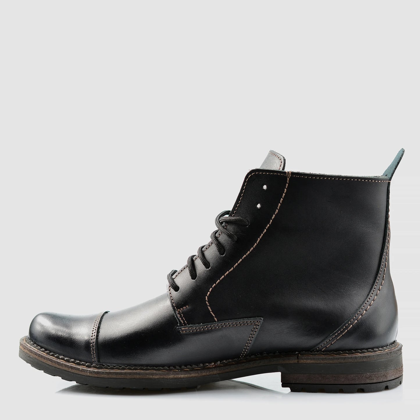 Sztyblety męskie skórzane czarne – Classic | Jordan Handmade Shoes