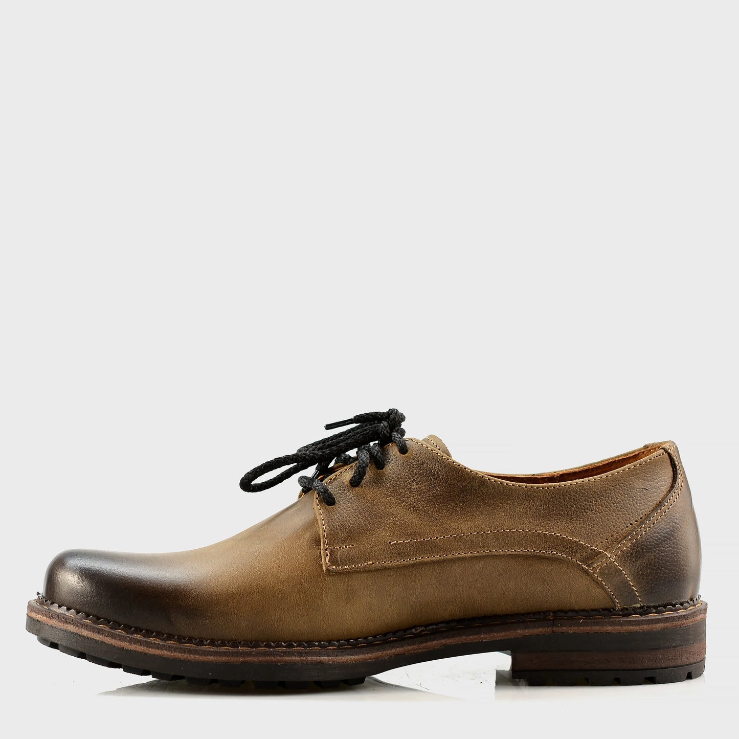 Brązowe skórzane półbuty męskie – Aldo | Jordan Handmade Shoes