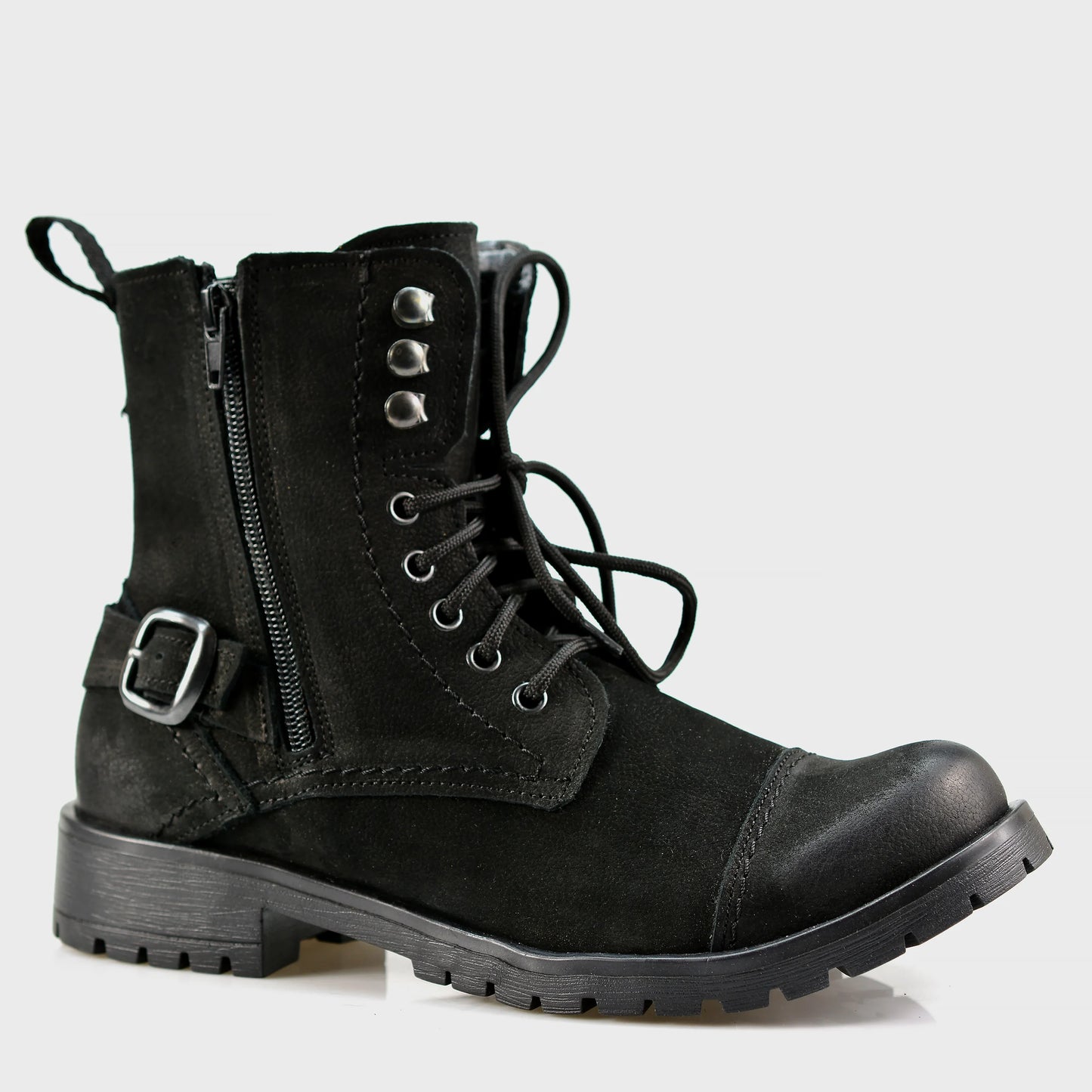 Czarne damskie skórzane botki – Aria | Jordan Handmade Shoes