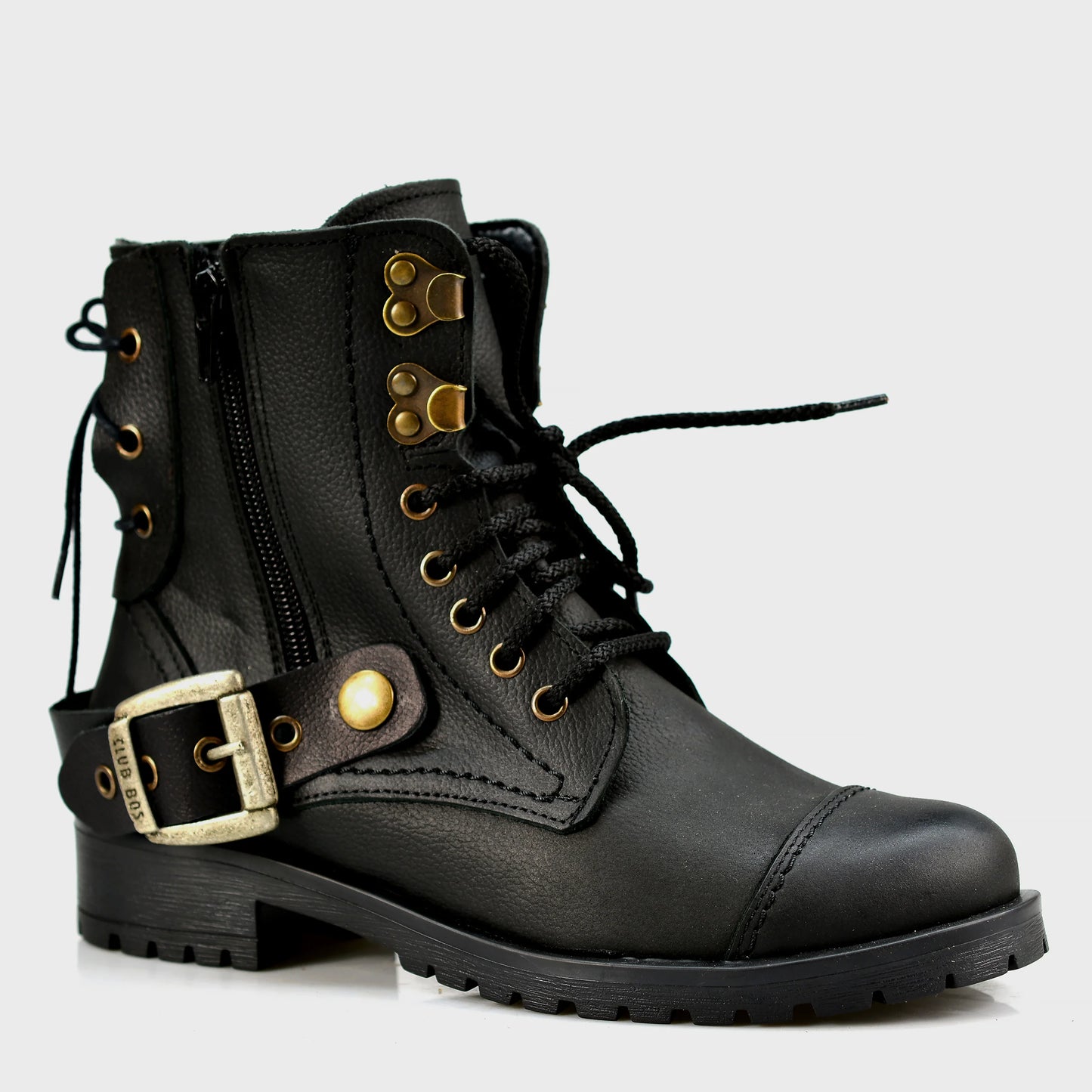 Czarne damskie skórzane botki – Mora | Jordan Handmade Shoes