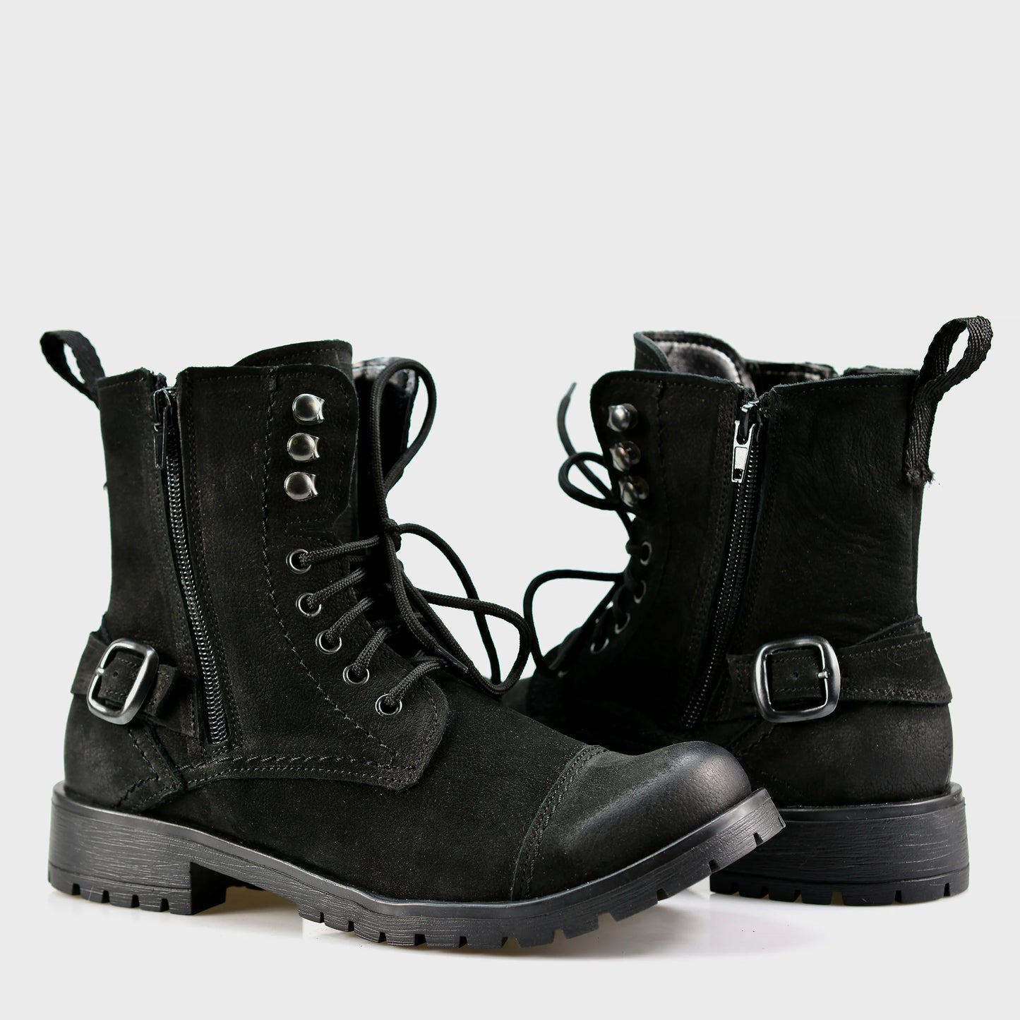 Czarne damskie skórzane botki – Aria | Jordan Handmade Shoes