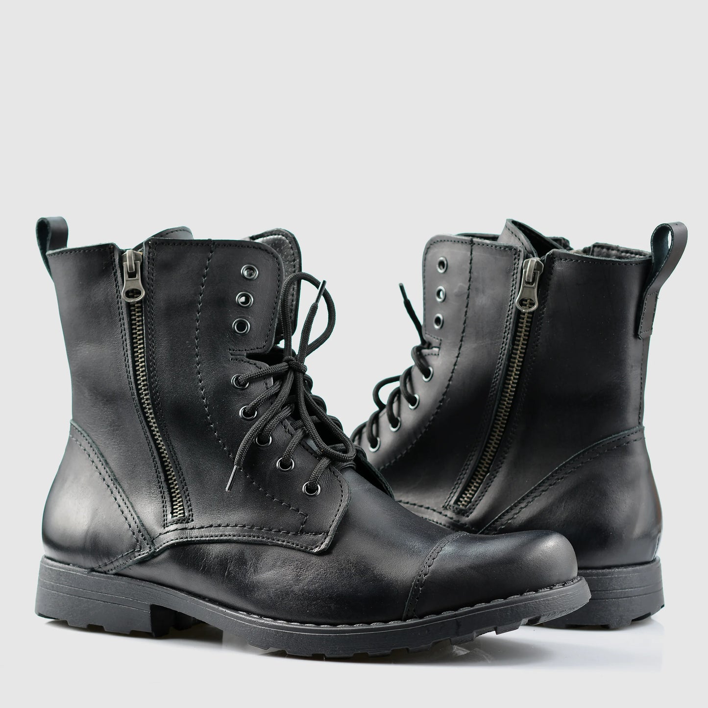 Sztyblety męskie skórzane czarne – Elegant | Jordan Handmade Shoes