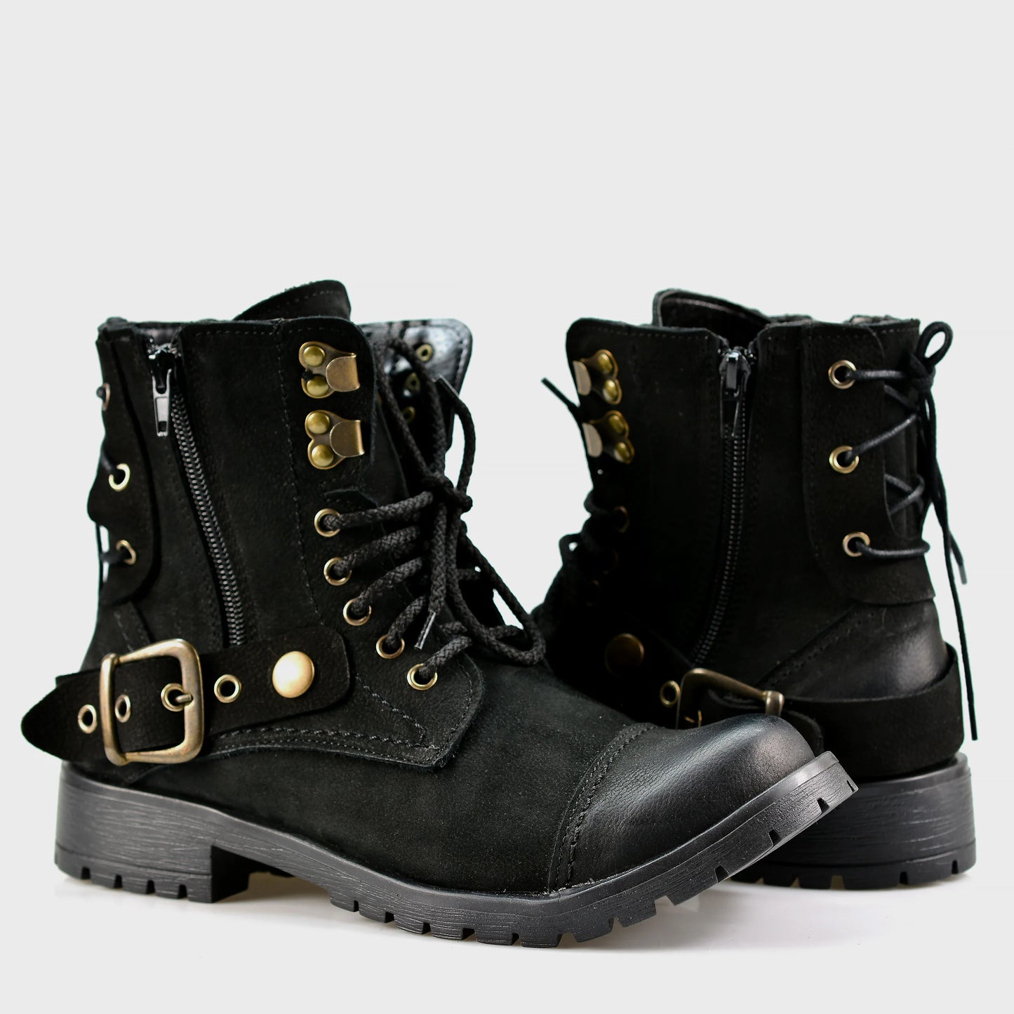 Czarne damskie skórzane botki – Elira | Jordan Handmade Shoes