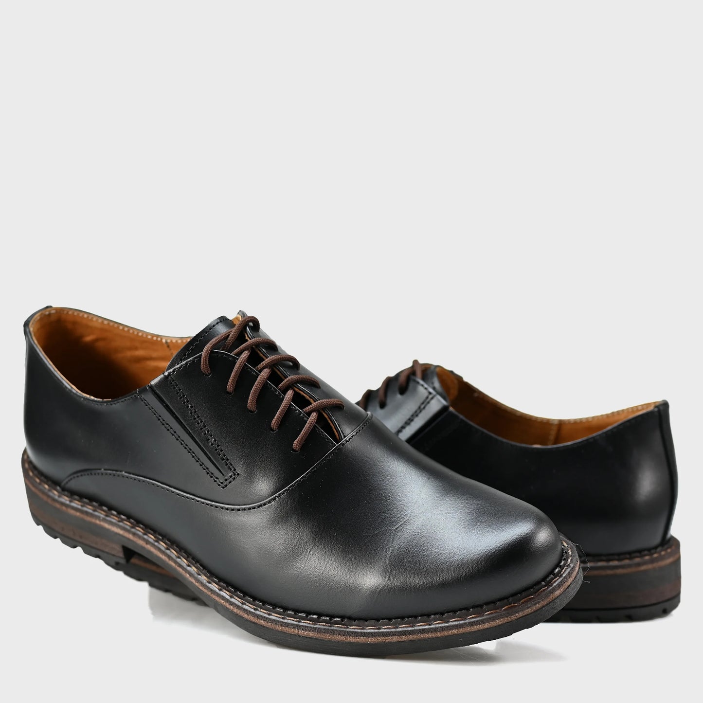 Czarne skórzane półbuty męskie – Dario | Jordan Handmade Shoes