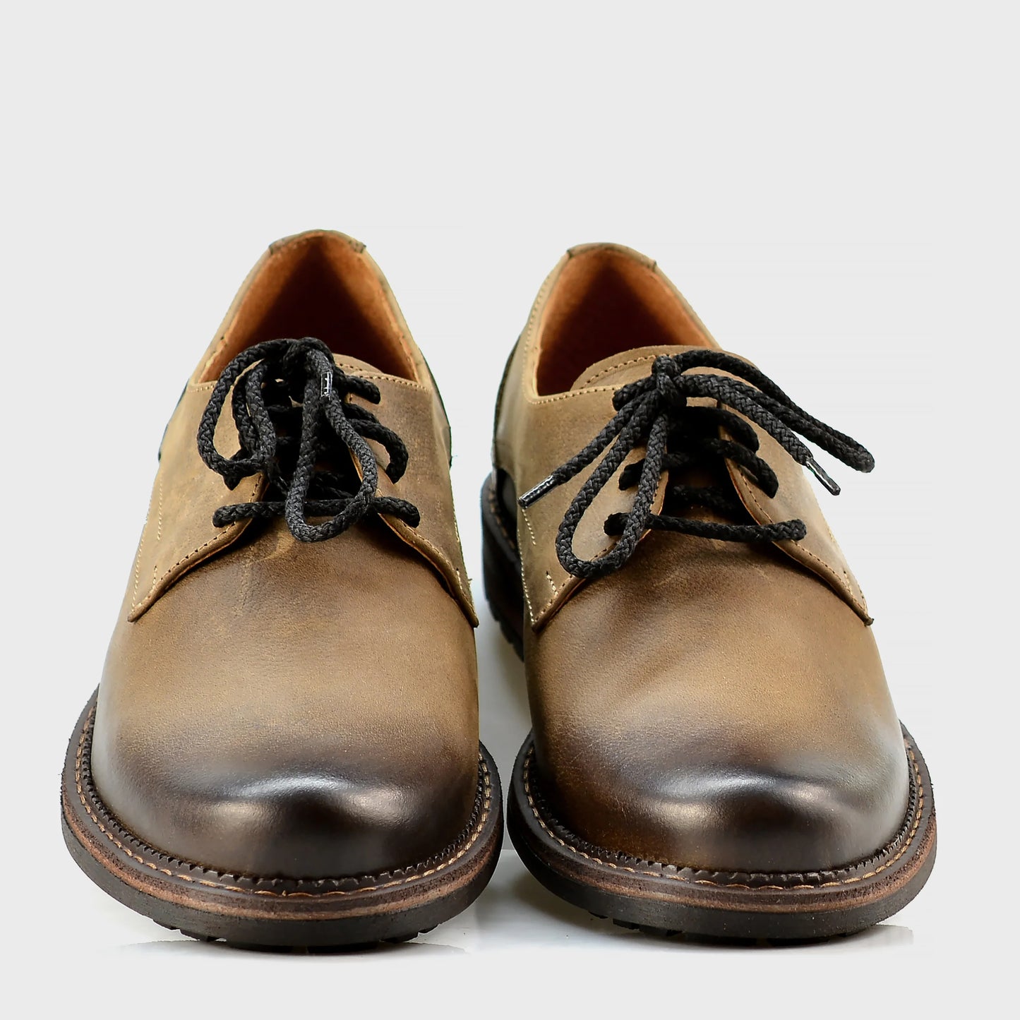 Brązowe skórzane półbuty męskie – Aldo | Jordan Handmade Shoes