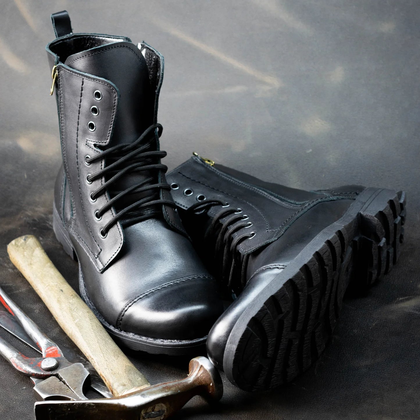 Sztyblety męskie skórzane czarne – Elegant | Jordan Handmade Shoes
