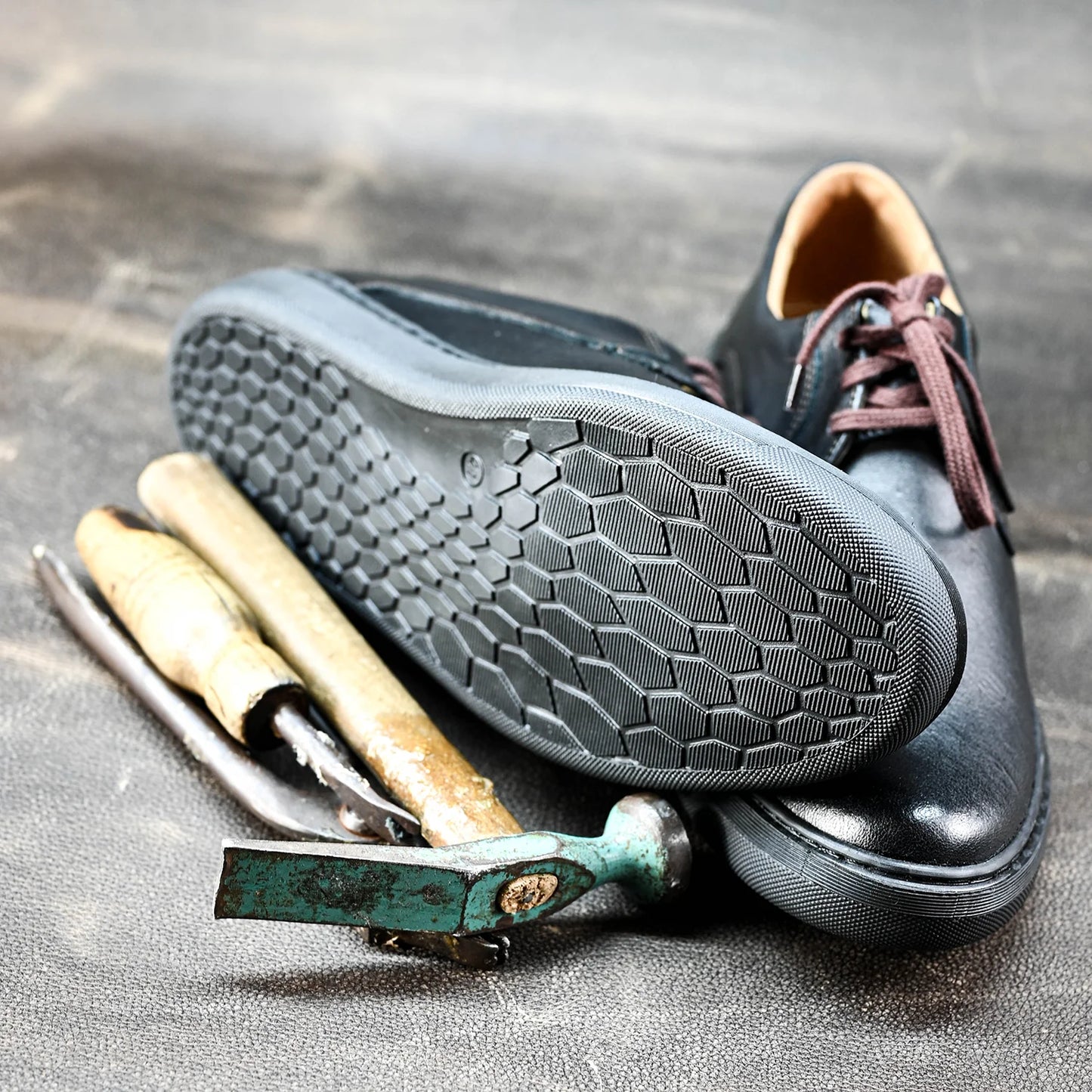 Czarne skórzane półbuty męskie – Luca | Jordan Handmade Shoes