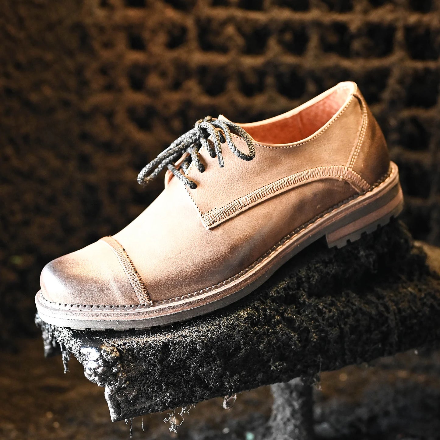 Brązowe skórzane półbuty męskie – Mauro | Jordan Handmade Shoes