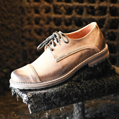 Brązowe skórzane półbuty męskie – Mauro | Jordan Handmade Shoes