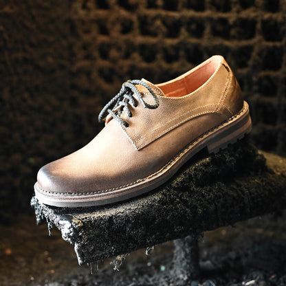 Brązowe skórzane półbuty męskie – Aldo | Jordan Handmade Shoes