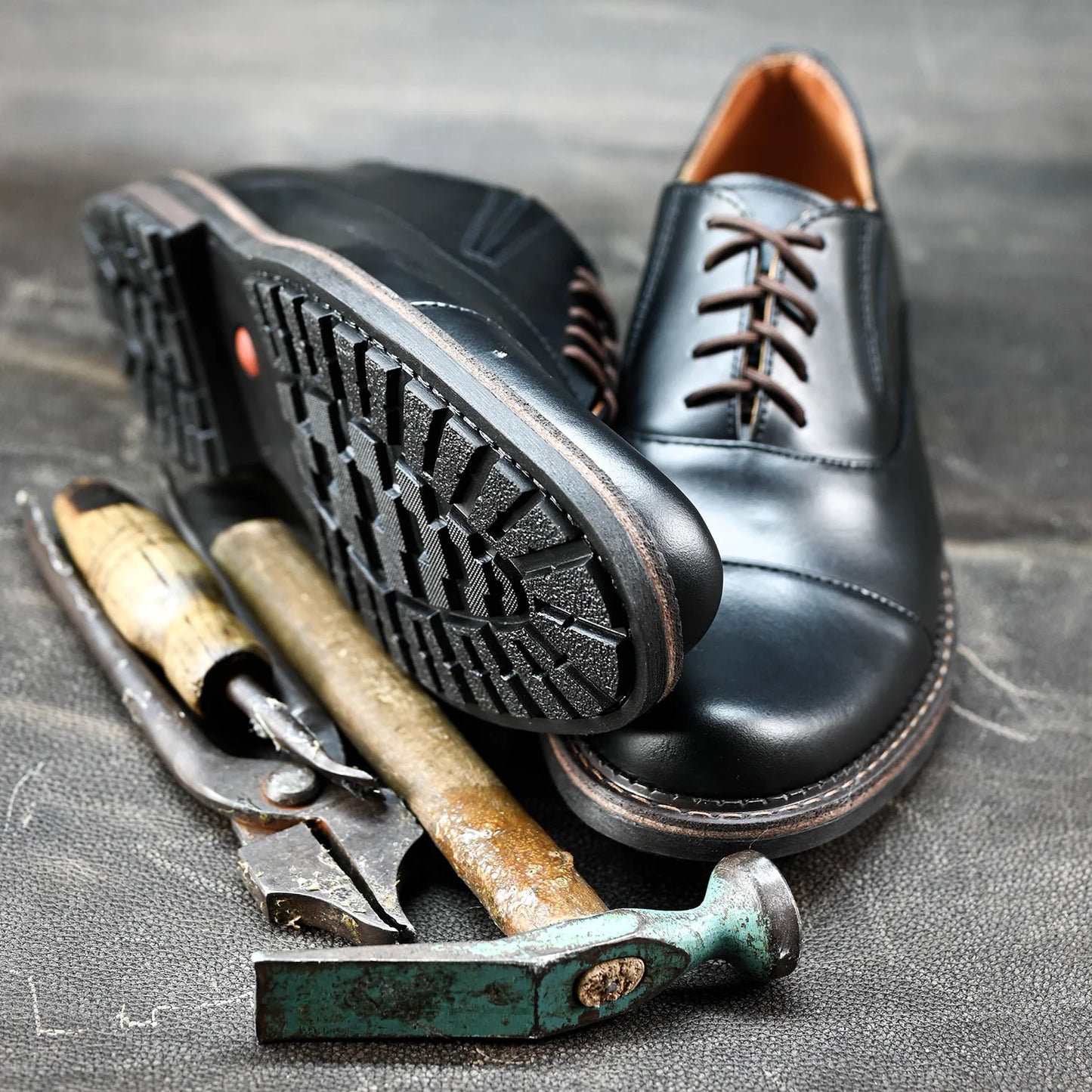 Czarne skórzane półbuty męskie – Enzo | Jordan Handmade Shoes