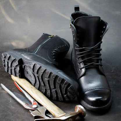 Sztyblety męskie skórzane czarne – Elegant | Jordan Handmade Shoes