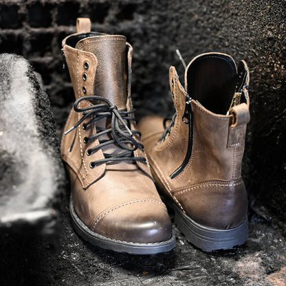Sztyblety męskie skórzane brązowe – Elegant | Jordan Handmade Shoes – zdjęcie 10