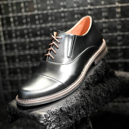 Czarne skórzane półbuty męskie – Enzo | Jordan Handmade Shoes