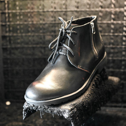 Sztyblety męskie skórzane czarne – Raven | Jordan Handmade Shoes