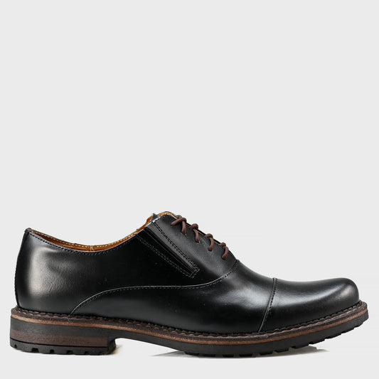Czarne skórzane półbuty męskie – Enzo | Jordan Handmade Shoes