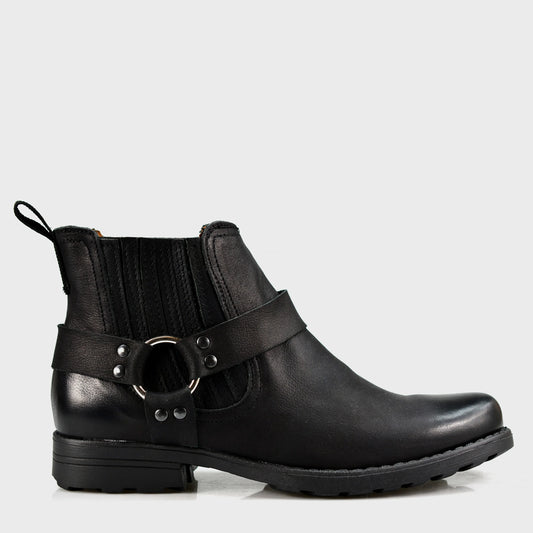 Kowbojki męskie skórzane czarne – Aston | Jordan Handmade Shoes