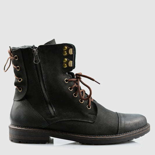 Sztyblety męskie skórzane czarne – Marc | Jordan Handmade Shoes
