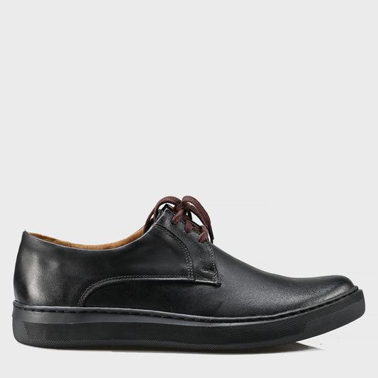 Czarne skórzane półbuty męskie – Luca | Jordan Handmade Shoes