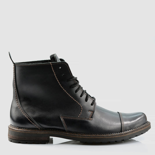 Sztyblety męskie skórzane czarne – Classic | Jordan Handmade Shoes