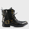 Czarne BS skórzane buty motocyklowe męskie – Chad | Jordan Handmade Shoes – zdjęcie 1