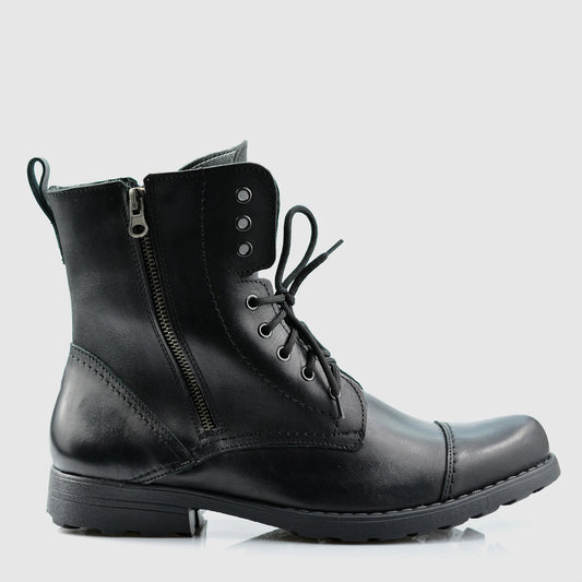 Sztyblety męskie skórzane czarne – Elegant | Jordan Handmade Shoes