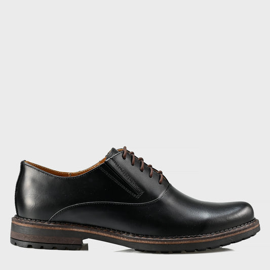 Czarne skórzane półbuty męskie – Dario | Jordan Handmade Shoes
