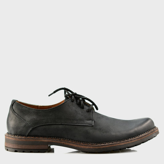 Czarne skórzane półbuty męskie – Aldo | Jordan Handmade Shoes