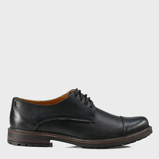 Czarne skórzane półbuty męskie – Dante | Jordan Handmade Shoes