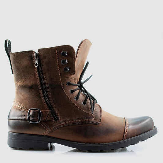 Sztyblety męskie skórzane brązowe – Alex | Jordan Handmade Shoes