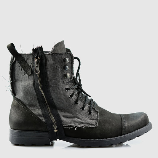Sztyblety męskie skórzane czarne – Linen | Jordan Handmade Shoes