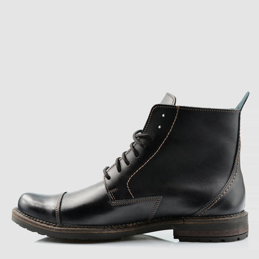 Sztyblety męskie skórzane czarne – Classic | Jordan Handmade Shoes