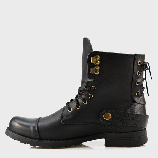 Sztyblety męskie skórzane czarne – Fabian | Jordan Handmade Shoes