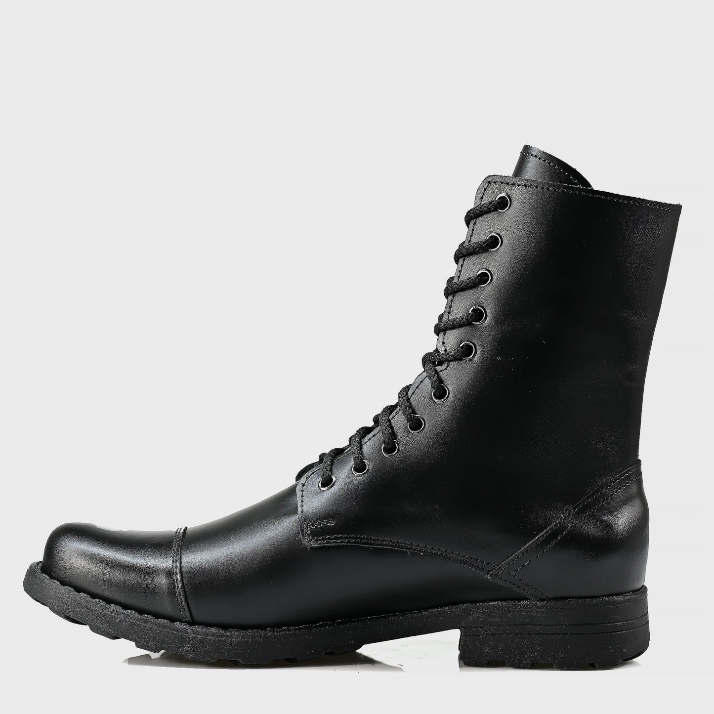 Skórzane męskie wysokie czarne sztyblety - Corvo | Jordan Handmade Shoes