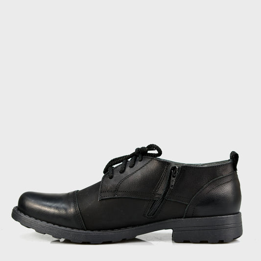 Czarne skórzane półbuty męskie – Paul | Jordan Handmade Shoes