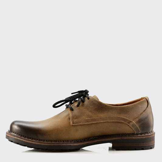 Brązowe skórzane półbuty męskie – Aldo | Jordan Handmade Shoes