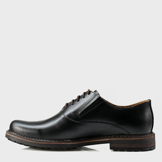 Czarne skórzane półbuty męskie – Dario | Jordan Handmade Shoes