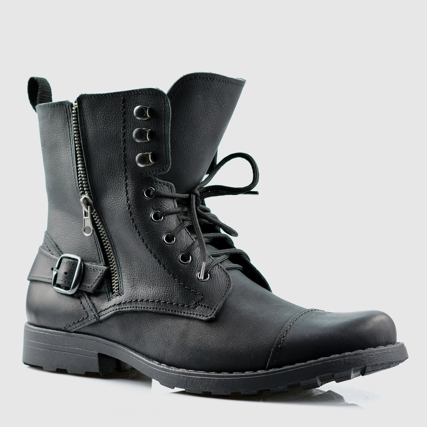 Sztyblety męskie skórzane czarne – Alex | Jordan Handmade Shoes