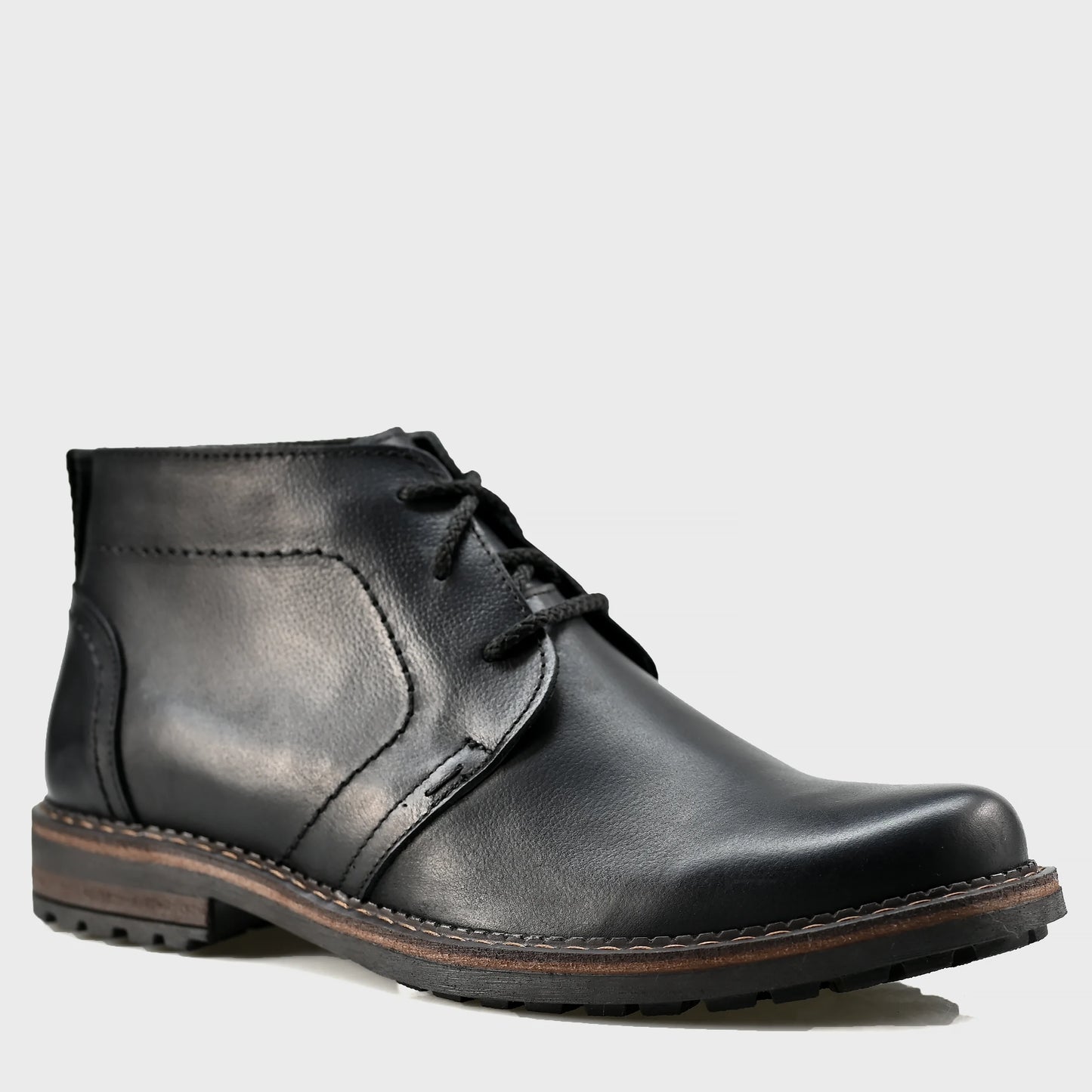 Sztyblety męskie skórzane czarne – Hawk | Jordan Handmade Shoes – zdjęcie 3