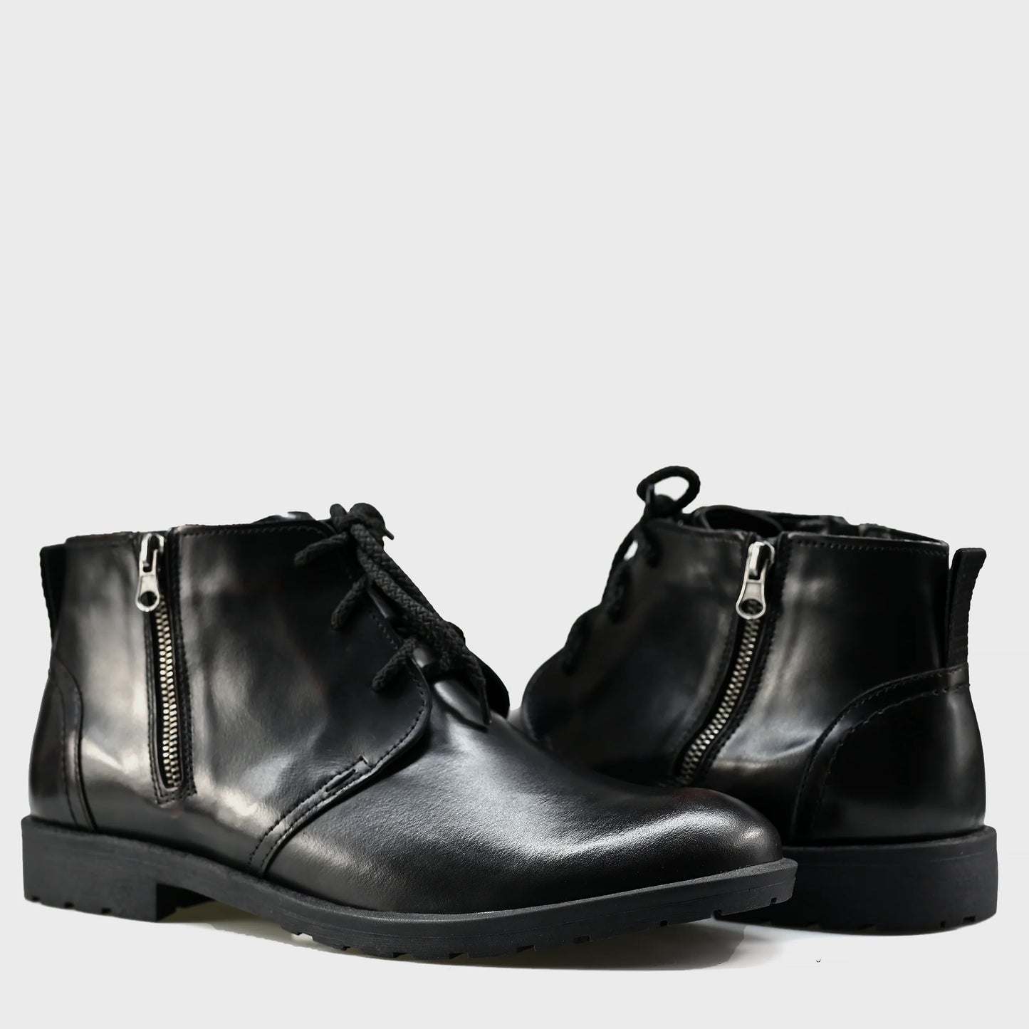 Sztyblety męskie skórzane czarne – Raven | Jordan Handmade Shoes