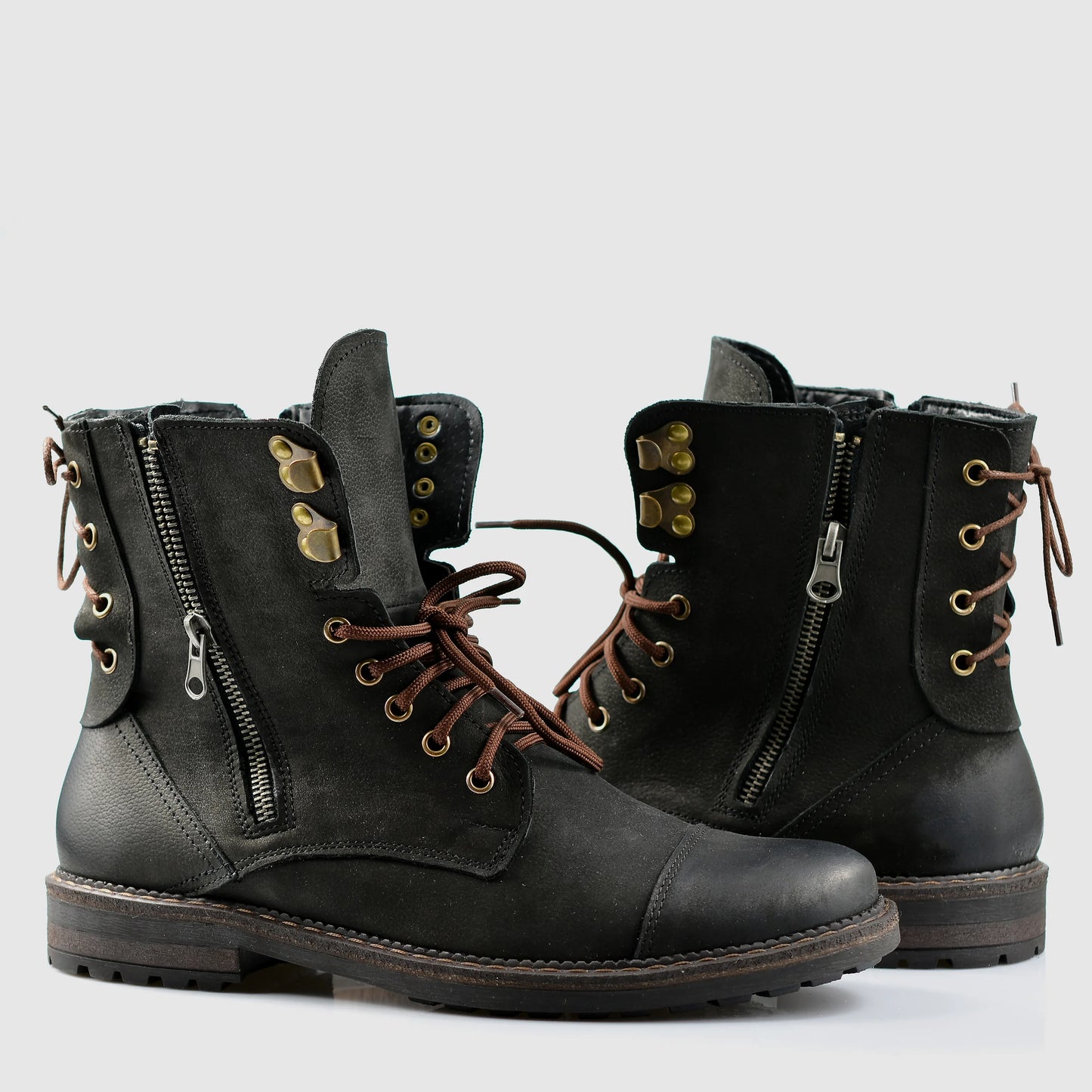 Sztyblety męskie skórzane czarne – Marc | Jordan Handmade Shoes